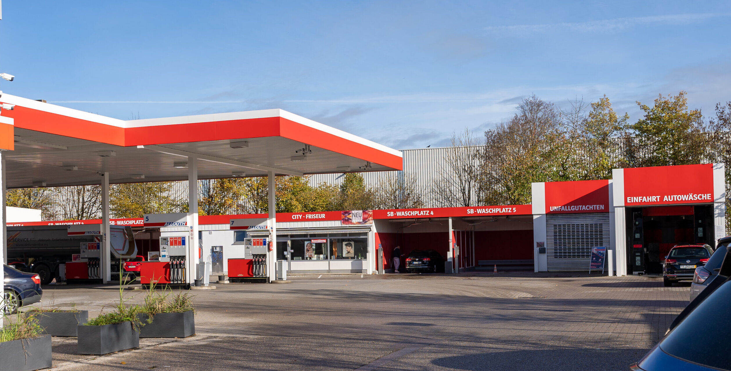 Waschanlage für Wohnmobile - Stationsübersicht