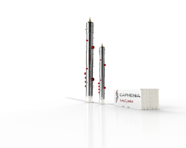 CAPHENIA - Visualisierung des CAPHENIA-3-in-1-Zonenreaktors